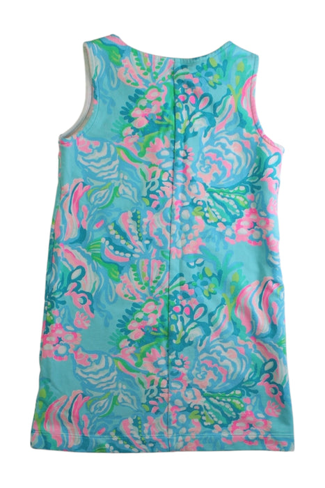 A Multicolour Sleeveless Dresses from Lilly Pulitzer in size 4T for girl. (Back View)