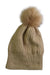 A Beige Winter Hats from Seed in size 4T for girl. (Front View)