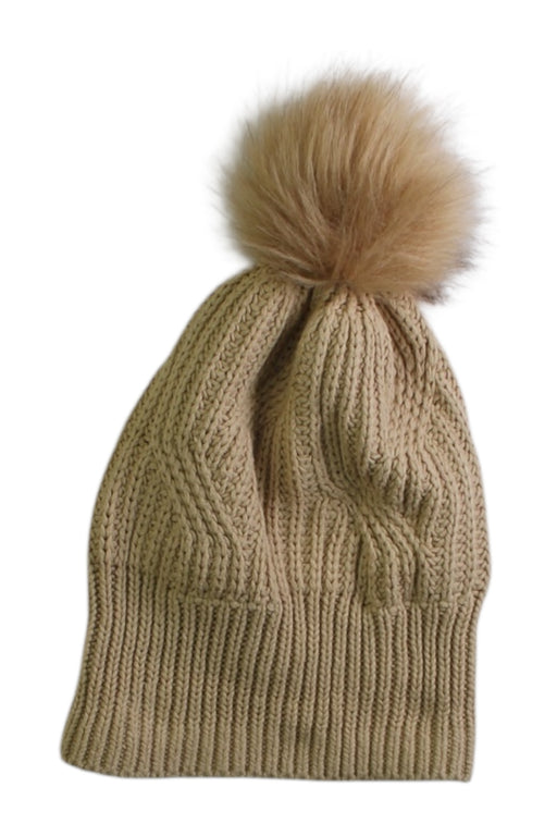 A Beige Winter Hats from Seed in size 4T for girl. (Front View)