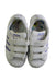 A White Sneakers from Adidas in size 5T for girl. (Back View)