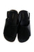 A Black Sandals from Mini Melissa in size 6T for girl. (Back View)