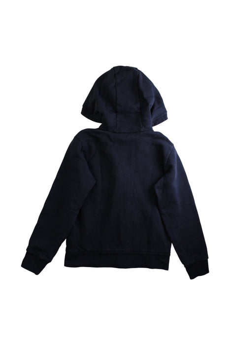 A Navy Zippered Sweatshirts from Moncler in size 10Y for boy. (Back View)