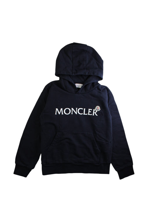 A Navy Hooded Sweatshirts from Moncler in size 12Y for boy. (Front View)