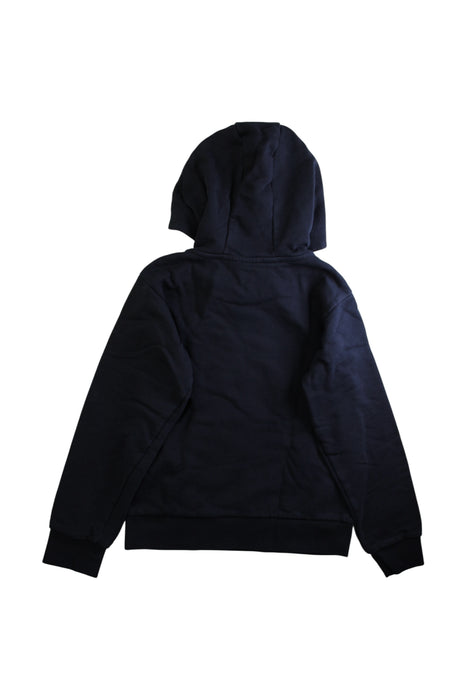 A Navy Hooded Sweatshirts from Moncler in size 12Y for boy. (Back View)