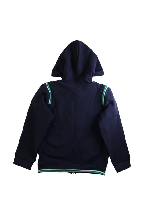 A Navy Zippered Sweatshirts from Jacadi in size 10Y for boy. (Back View)