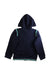 A Navy Zippered Sweatshirts from Jacadi in size 10Y for boy. (Back View)