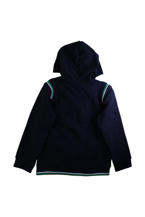 A Navy Zippered Sweatshirts from Jacadi in size 12Y for boy. (Back View)