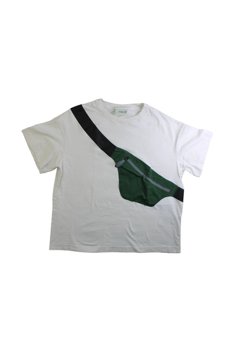 A White Short Sleeve T Shirts from Fendi in size 10Y for boy. (Front View)
