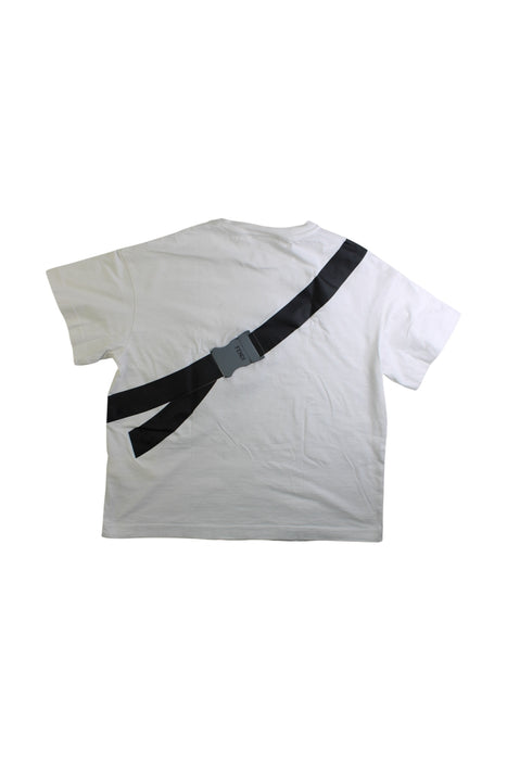 A White Short Sleeve T Shirts from Fendi in size 10Y for boy. (Back View)