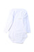 A White Long Sleeve Bodysuits from Petit Bateau in size 3-6M for boy. (Back View)
