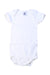 A White Short Sleeve Bodysuits from Petit Bateau in size 3-6M for girl. (Front View)