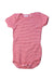 A Red Short Sleeve Bodysuits from Petit Bateau in size 3-6M for boy. (Front View)