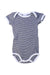 A Navy Short Sleeve Bodysuits from Petit Bateau in size 3-6M for boy. (Front View)