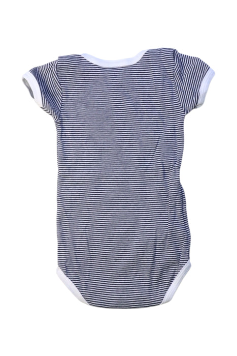 A Navy Short Sleeve Bodysuits from Petit Bateau in size 3-6M for boy. (Back View)