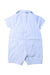 A Blue Short Sleeve Rompers from The Little White Company in size 6-12M for boy. (Back View)