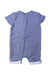 A Blue Short Sleeve Rompers from The Little White Company in size 6-12M for girl. (Back View)