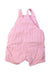 A Pink Overall Shorts from Joules in size 6-12M for girl. (Back View)