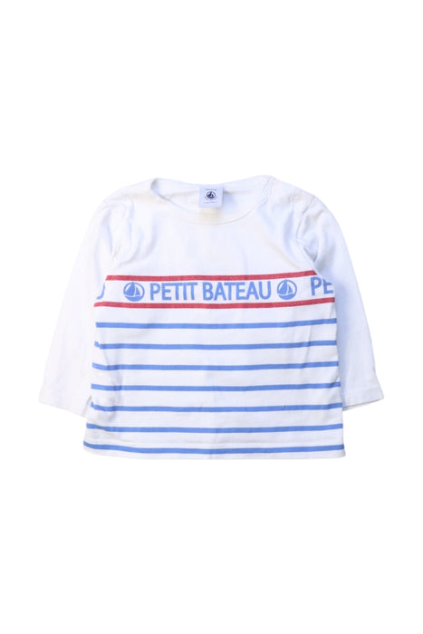 A Multicolour Long Sleeve T Shirts from Petit Bateau in size 3-6M for girl. (Front View)