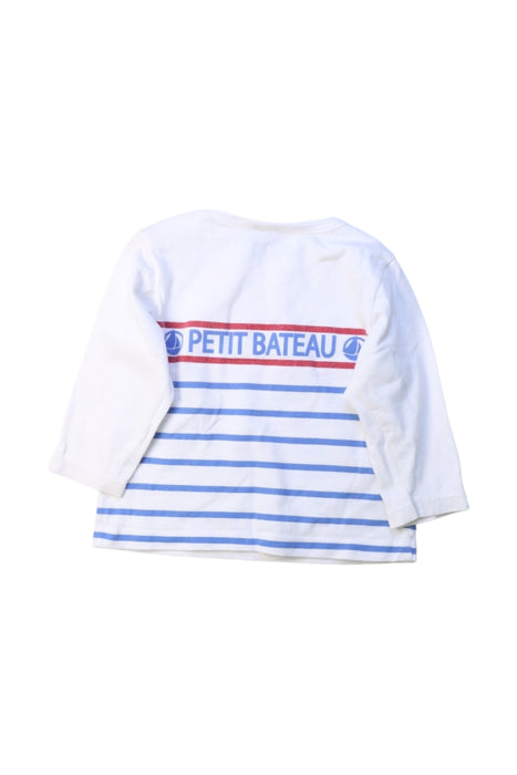 A Multicolour Long Sleeve T Shirts from Petit Bateau in size 3-6M for girl. (Back View)