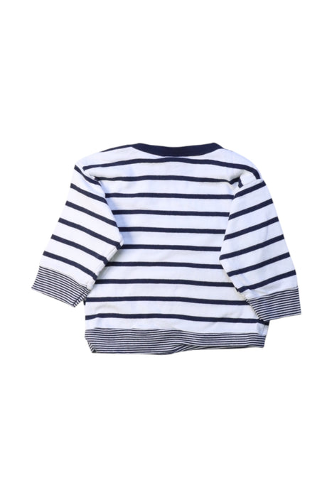 A White Long Sleeve Tops from Petit Bateau in size 3-6M for boy. (Back View)
