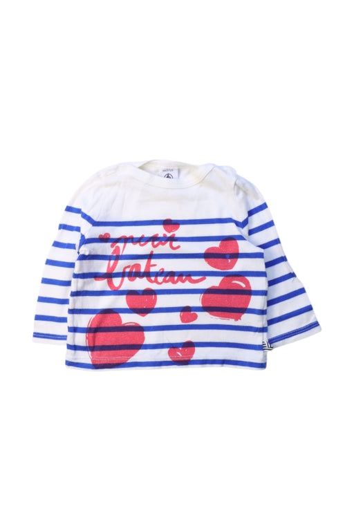 A Multicolour Long Sleeve Tops from Petit Bateau in size 3-6M for girl. (Front View)