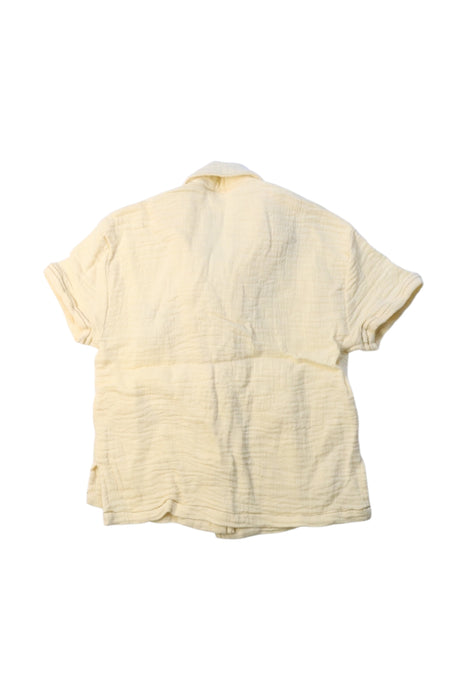 A Yellow Short Sleeve Shirts from Claude & Co in size 6-12M for boy. (Back View)