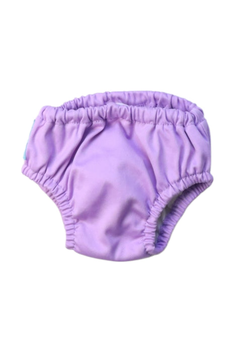 A Purple Swim Diapers from Charlie Banana in size 3-6M for girl. (Front View)