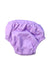 A Purple Swim Diapers from Charlie Banana in size 3-6M for girl. (Back View)