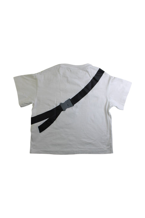 A White Short Sleeve T Shirts from Fendi in size 4T for boy. (Back View)