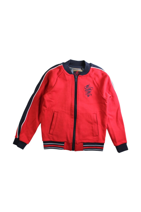 A Red Lightweight Jackets from IKKS in size 6T for boy. (Front View)