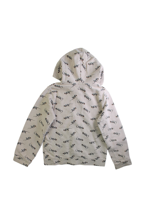 A White Hooded Sweatshirts from Emile et Ida in size 8Y for boy. (Back View)