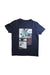 A Navy Short Sleeve T Shirts from IKKS in size 6T for boy. (Front View)