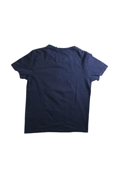 A Navy Short Sleeve T Shirts from IKKS in size 6T for boy. (Back View)