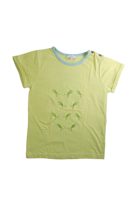 A Green Short Sleeve T Shirts from Petite Lucette in size 8Y for boy. (Front View)