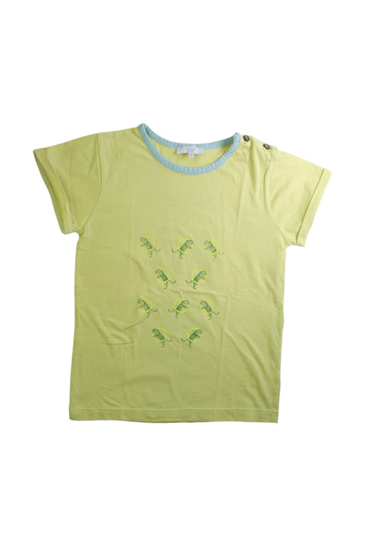 A Green Short Sleeve T Shirts from Petite Lucette in size 8Y for boy. (Front View)