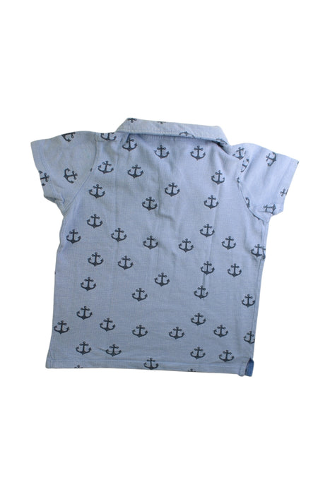 A Blue Short Sleeve Shirts from Seed in size 7Y for boy. (Back View)