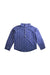 A Blue Long Sleeve Shirts from Olivier London in size 7Y for boy. (Front View)