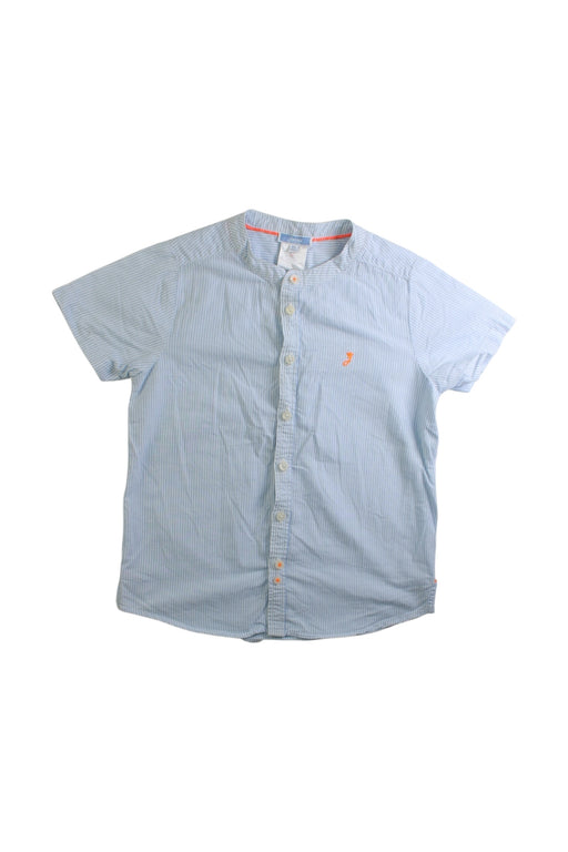 A Blue Short Sleeve Shirts from Jacadi in size 8Y for boy. (Front View)