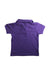 A Purple Short Sleeve Polos from Lacoste in size 6T for boy. (Back View)