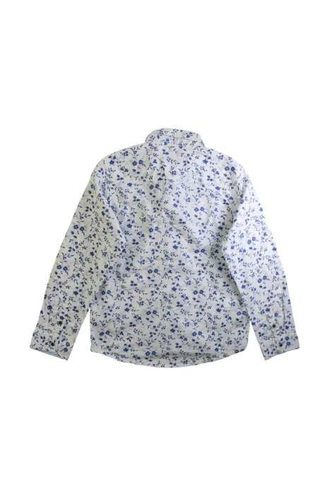 A White Long Sleeve Shirts from Gingersnaps in size 8Y for boy. (Back View)