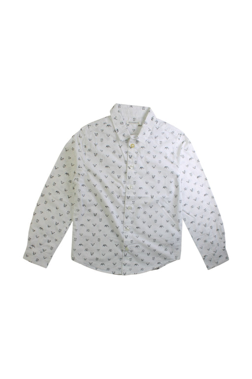 A White Long Sleeve Shirts from Billybandit in size 8Y for boy. (Front View)