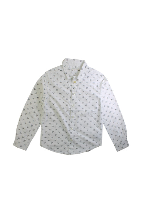 A White Long Sleeve Shirts from Billybandit in size 8Y for boy. (Front View)