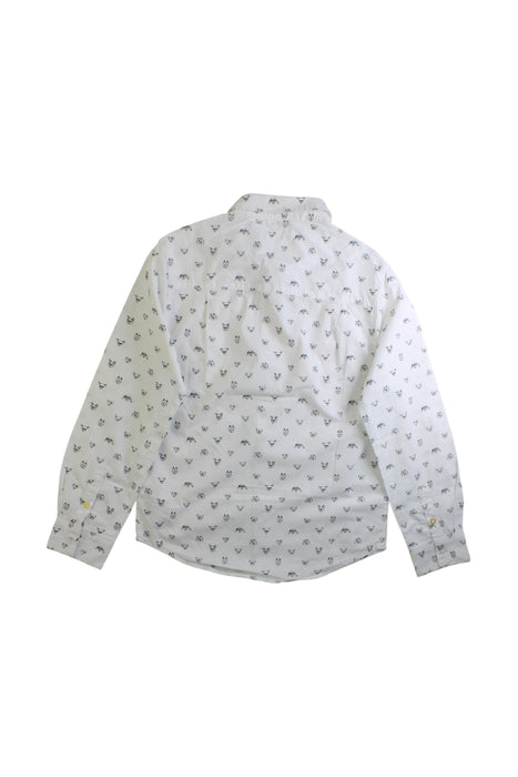 A White Long Sleeve Shirts from Billybandit in size 8Y for boy. (Back View)