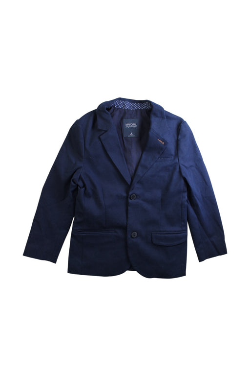 A Navy Blazers from Mayoral in size 6T for boy. (Front View)