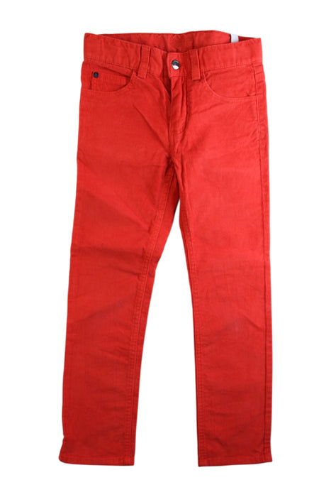 A Red Casual Pants from Jacadi in size 6T for boy. (Front View)