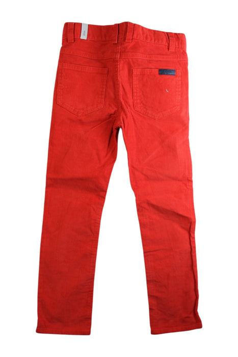 A Red Casual Pants from Jacadi in size 6T for boy. (Back View)