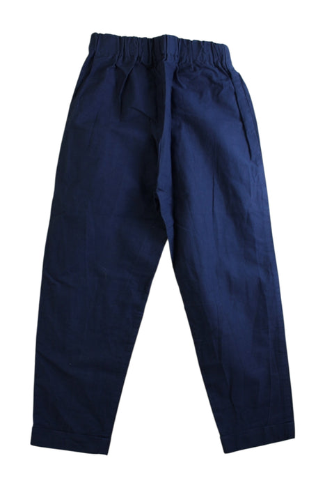 A Navy Casual Pants from La Stupenderia in size 5T for boy. (Back View)