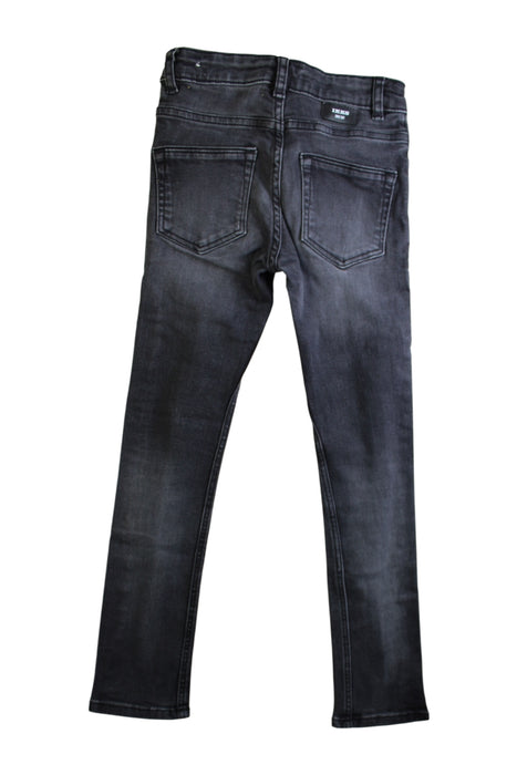 A Black Jeans from IKKS in size 8Y for boy. (Back View)