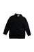 A Black Zippered Sweatshirts from MA/N/O in size 7Y for boy. (Front View)