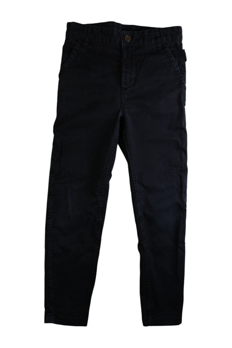 A Navy Casual Pants from Polarn O. Pyret in size 7Y for boy. (Front View)